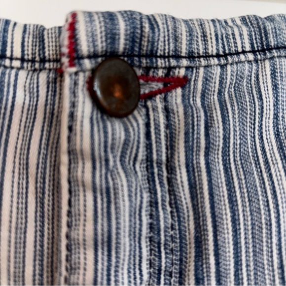 5/$25 Ricki’s Striped Blue Denim Skirt Womens 32 Vintage Western Cowgirl Rodeo - Picture 4 of 9